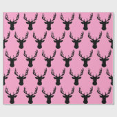 Schleifpapier - bleirosa Stag Hirsch Kopf Geschenkpapier (Flach)