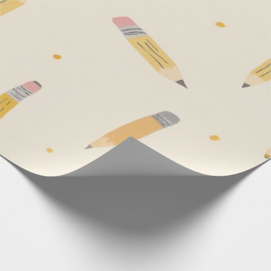 Schleifpapier (Bleistifmuster mit Bleistiften) Geschenkpapier (Ecke)