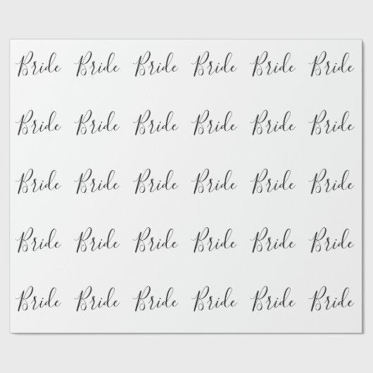 Schleifpapier - Braut Geschenkpapier (Flach)