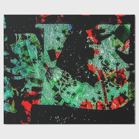 Schleifpapier, dunkel, abstrakt, trocken, aus Kuns Geschenkpapier (Flach)