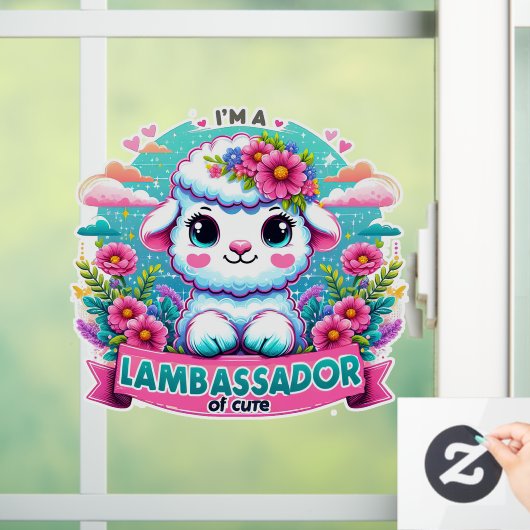 Schleifpapier Fensteraufkleber (Zuhause)