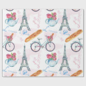 Schleifpapier für den Eiffelturm Geschenkpapier (Flach)