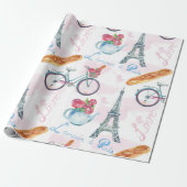 Schleifpapier für den Eiffelturm Geschenkpapier (Ungerollt)