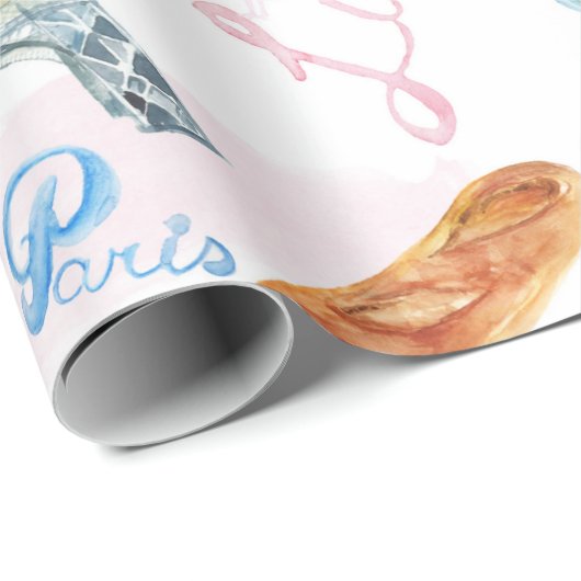 Schleifpapier für den Eiffelturm Geschenkpapier (Rolleneckpunkt)