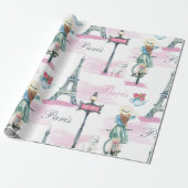 Schleifpapier für den Eiffelturm Geschenkpapier (Ungerollt)