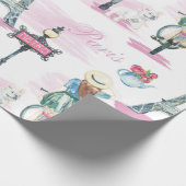 Schleifpapier für den Eiffelturm Geschenkpapier (Ecke)