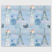 Schleifpapier für den Eiffelturm Geschenkpapier (Flach)