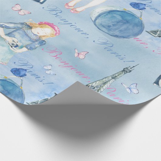 Schleifpapier für den Eiffelturm Geschenkpapier (Ecke)