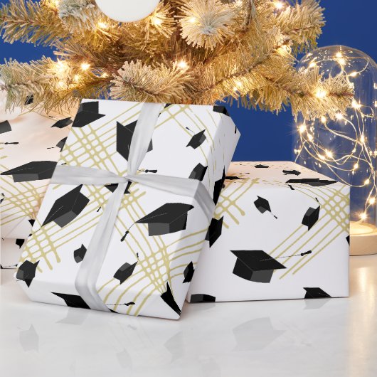 Schleifpapier für die schwarze Graduierung Geschenkpapier (Feiertage)