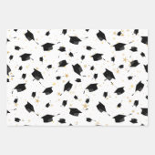 Schleifpapier für die schwarze Graduierung Geschenkpapier Set (Vorderseite 3)