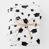 Schleifpapier für die schwarze Graduierung Geschenkpapier Set (Beispiel)