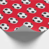 Schleifpapier für Fußball Geschenkpapier (Ecke)