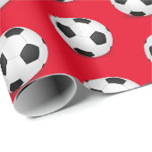Schleifpapier für Fußball Geschenkpapier (Rolleneckpunkt)