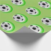 Schleifpapier für Fußball Geschenkpapier (Ecke)