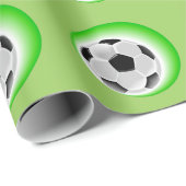 Schleifpapier für Fußball Geschenkpapier (Rolleneckpunkt)