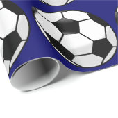 Schleifpapier für Fußball Geschenkpapier (Rolleneckpunkt)