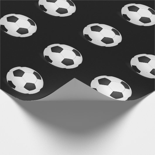 Schleifpapier für Fußball Geschenkpapier (Ecke)
