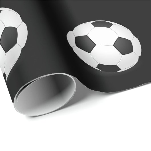 Schleifpapier für Fußball Geschenkpapier (Rolleneckpunkt)
