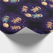 Schleifpapier für galaktische Räder Geschenkpapier (Ecke)