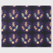 Schleifpapier für galaktische Räder Geschenkpapier (Flach)