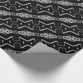 Schleifpapier für geometrische, schwarze und weiße geschenkpapier (Ecke)