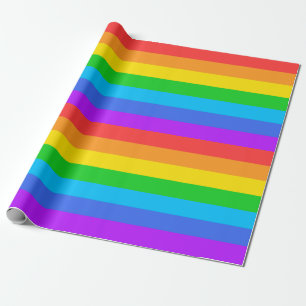 Schleifpapier für große Regenbogenstreifen Geschenkpapier