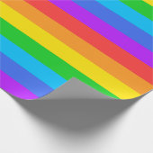 Schleifpapier für große Regenbogenstreifen Geschenkpapier (Ecke)