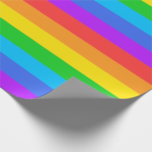 Schleifpapier für große Regenbogenstreifen Geschenkpapier (Ecke)