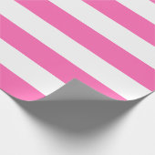Schleifpapier für große, rosa und weiße Streifen Geschenkpapier (Ecke)