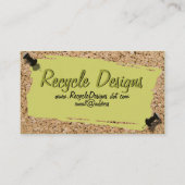 Schleifpapier für Korkfotografie, Vorlage Visitenkarte (Vorderseite)