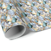 Schleifpapier für mehrfarbige Edelsteine Geschenkpapier (Rolleneckpunkt)