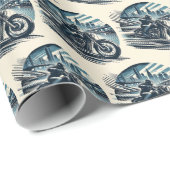 Schleifpapier für Motorrad-Querlenker Geschenkpapier (Rolleneckpunkt)