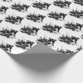 Schleifpapier für Motorrad-Querlenker Geschenkpapier (Ecke)