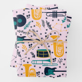 Schleifpapier für Musikinstrumente Geschenkpapier Set (Beispiel)