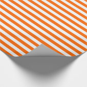 Schleifpapier für Orange Streifen Geschenkpapier (Ecke)