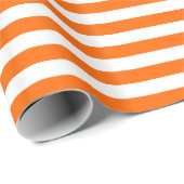 Schleifpapier für Orange Streifen Geschenkpapier (Rolleneckpunkt)