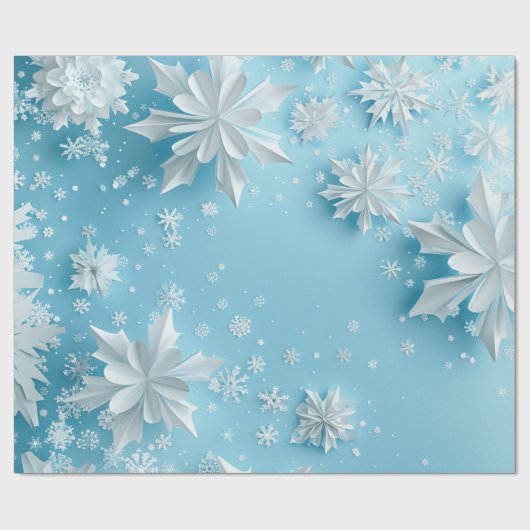 Schleifpapier für Schneeflocken Geschenkpapier (Flach)