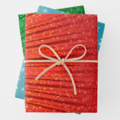 Schleifpapier für strahlende Glitzer - Set von 3 B Geschenkpapier Set (Beispiel)