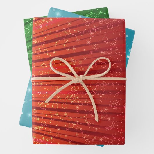 Schleifpapier für strahlende Glitzer - Set von 3 B Geschenkpapier Set (Beispiel)