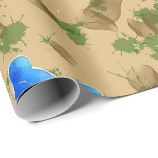 Schleifpapier Geschenkpapier (Rolleneckpunkt)