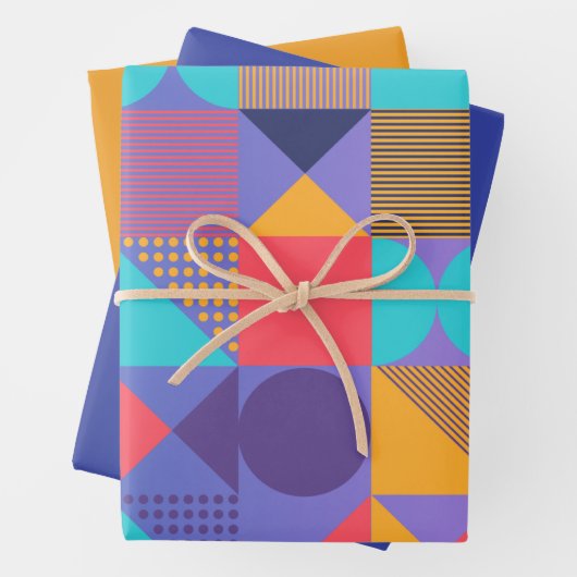 Schleifpapier Geschenkpapier Set (Beispiel)