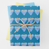 Schleifpapier Geschenkpapier Set (Beispiel)