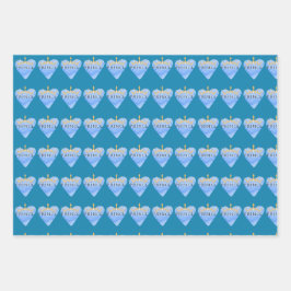 Schleifpapier Geschenkpapier Set