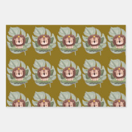 Schleifpapier Geschenkpapier Set