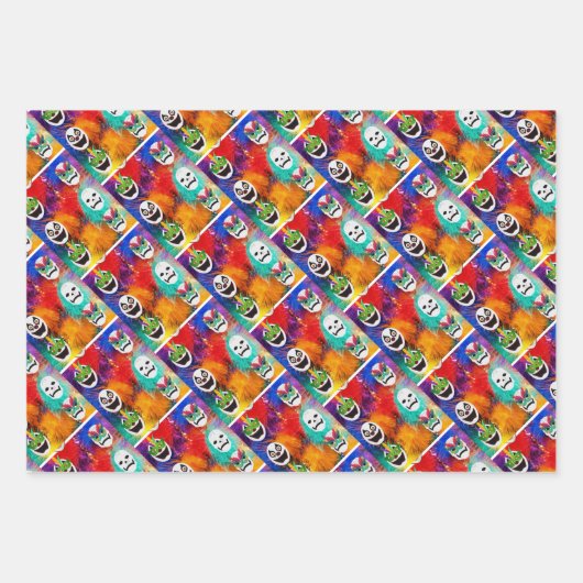 Schleifpapier Geschenkpapier Set (Vorderseite)