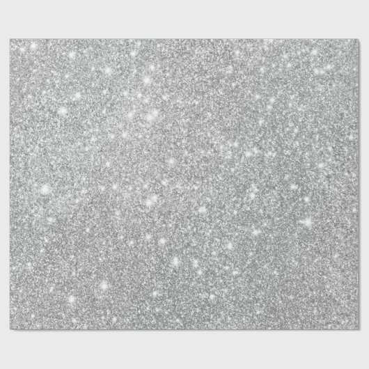 Schleifpapier - glühendes Silber Geschenkpapier (Flach)