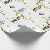 Schleifpapier Golfer Geschenkpapier (Ecke)