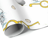 Schleifpapier Golfer Geschenkpapier (Rolleneckpunkt)