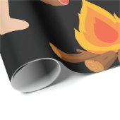 Schleifpapier im Steinzeitalter Geschenkpapier (Rolleneckpunkt)