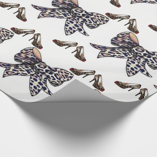 Schleifpapier Leopard Geschenkpapier (Ecke)